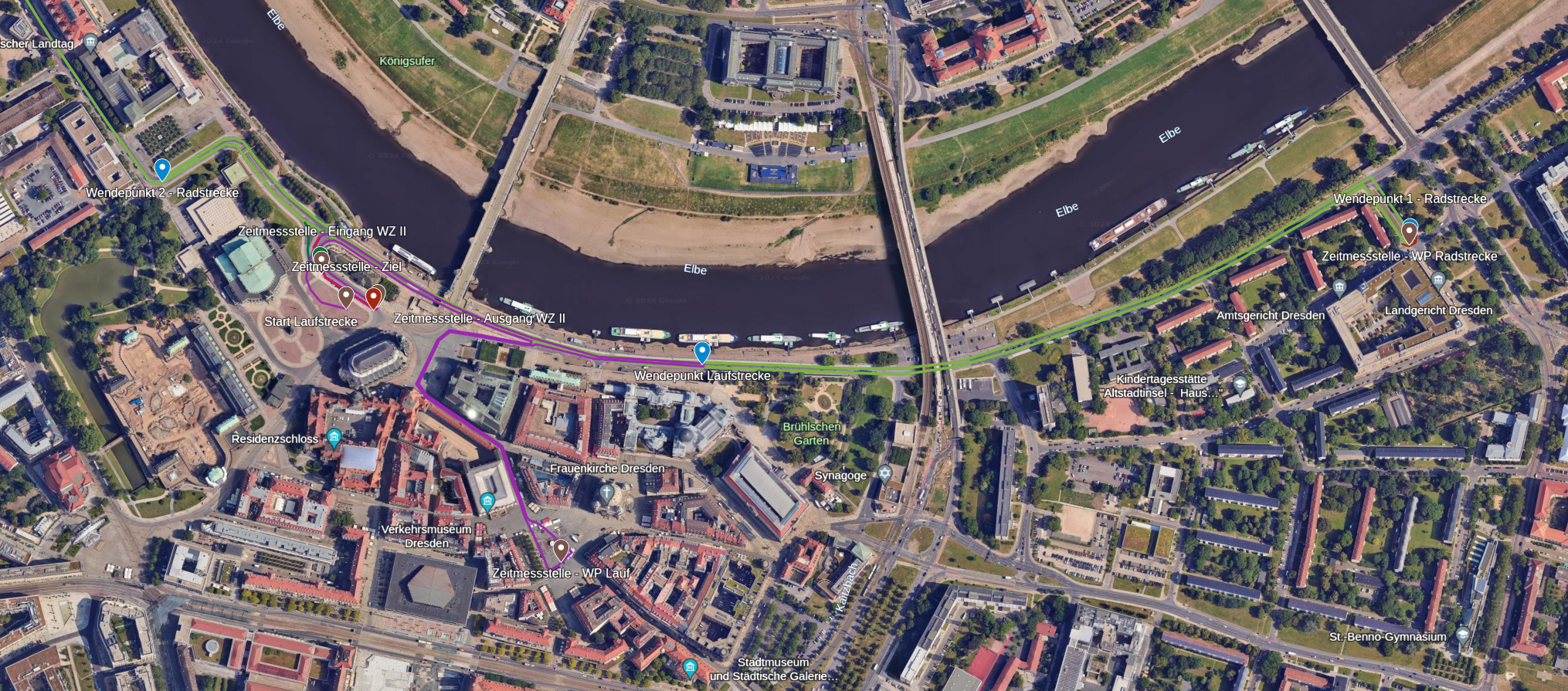 Rad- und Laufstrecke